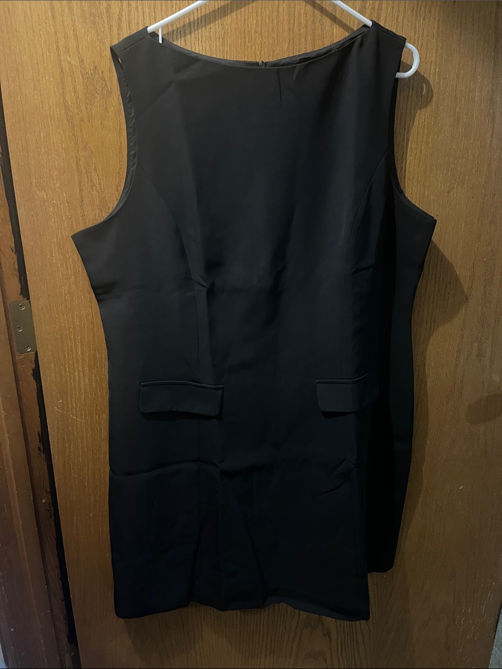 Black Sleeveless Mini Shift Dress - Brand Unspecified